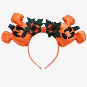 Disney Halloween Minnie Mouse Jack-O'Lantern Mouse Ears Headband